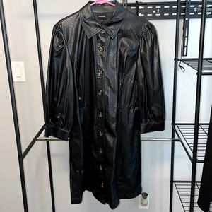 Who What Wear faux leather dress